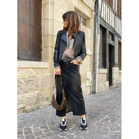 Perfecto simili cuir noir