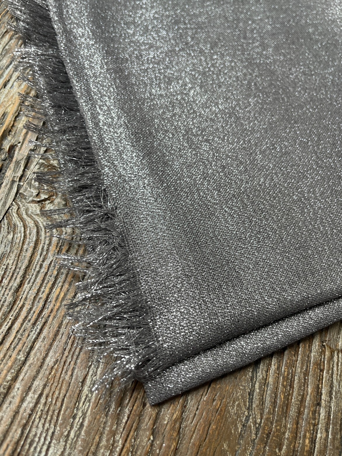 Foulard paillette taupe