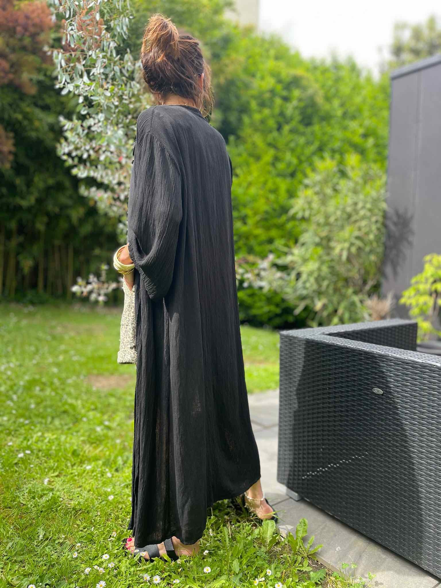 Kimono long noir