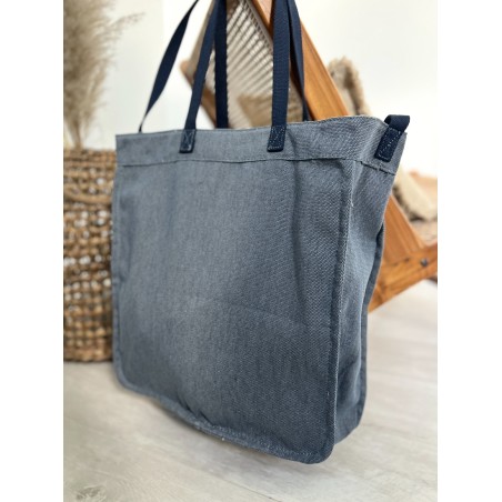 Sac cabas bleu