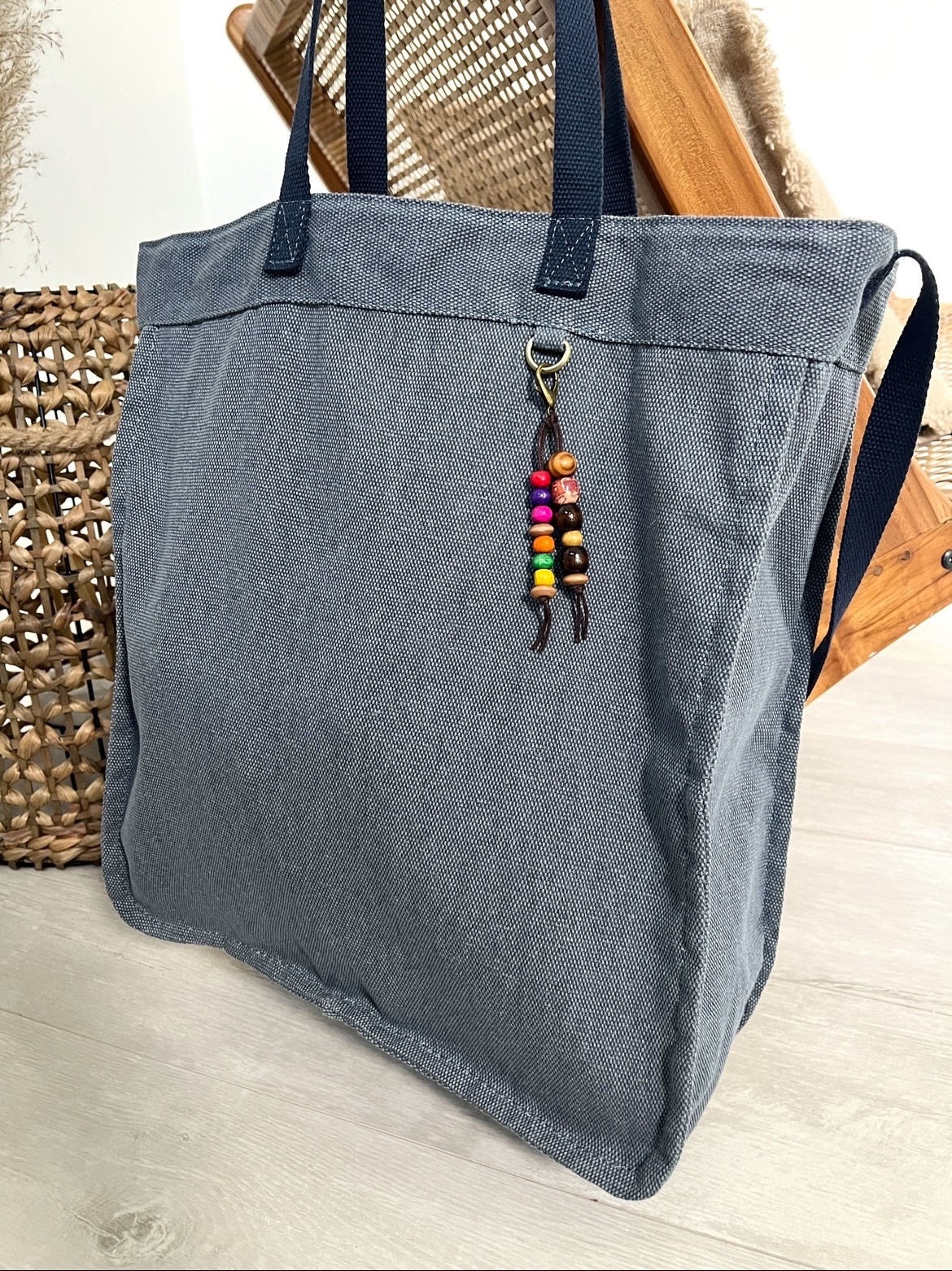 Sac cabas bleu