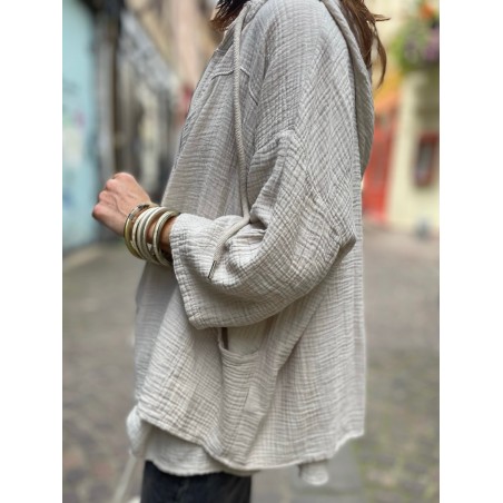 Veste gaze beige