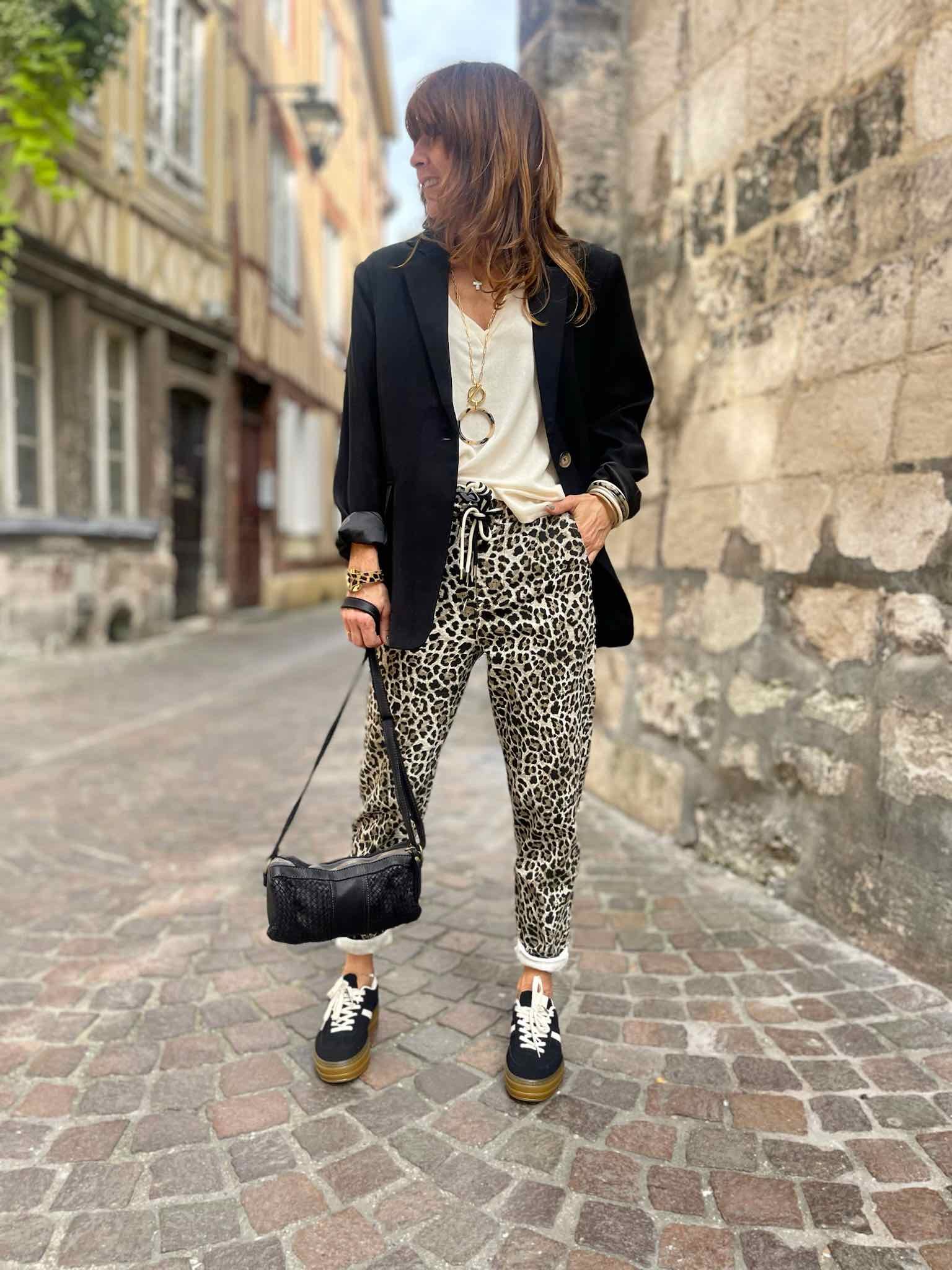 Pantalon cordon léo