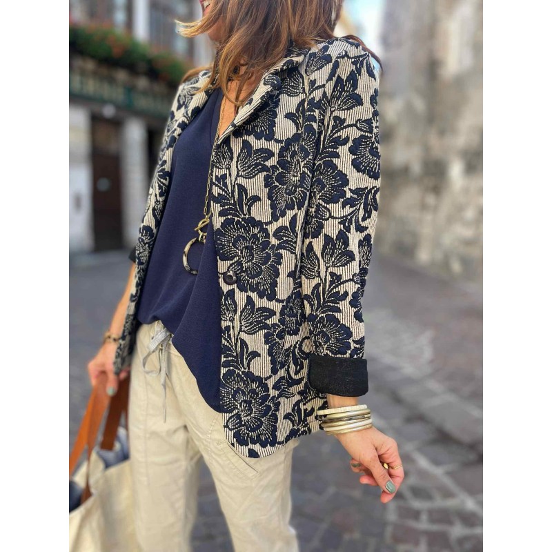 Blazer flowers marine