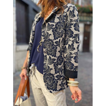 Blazer flowers marine