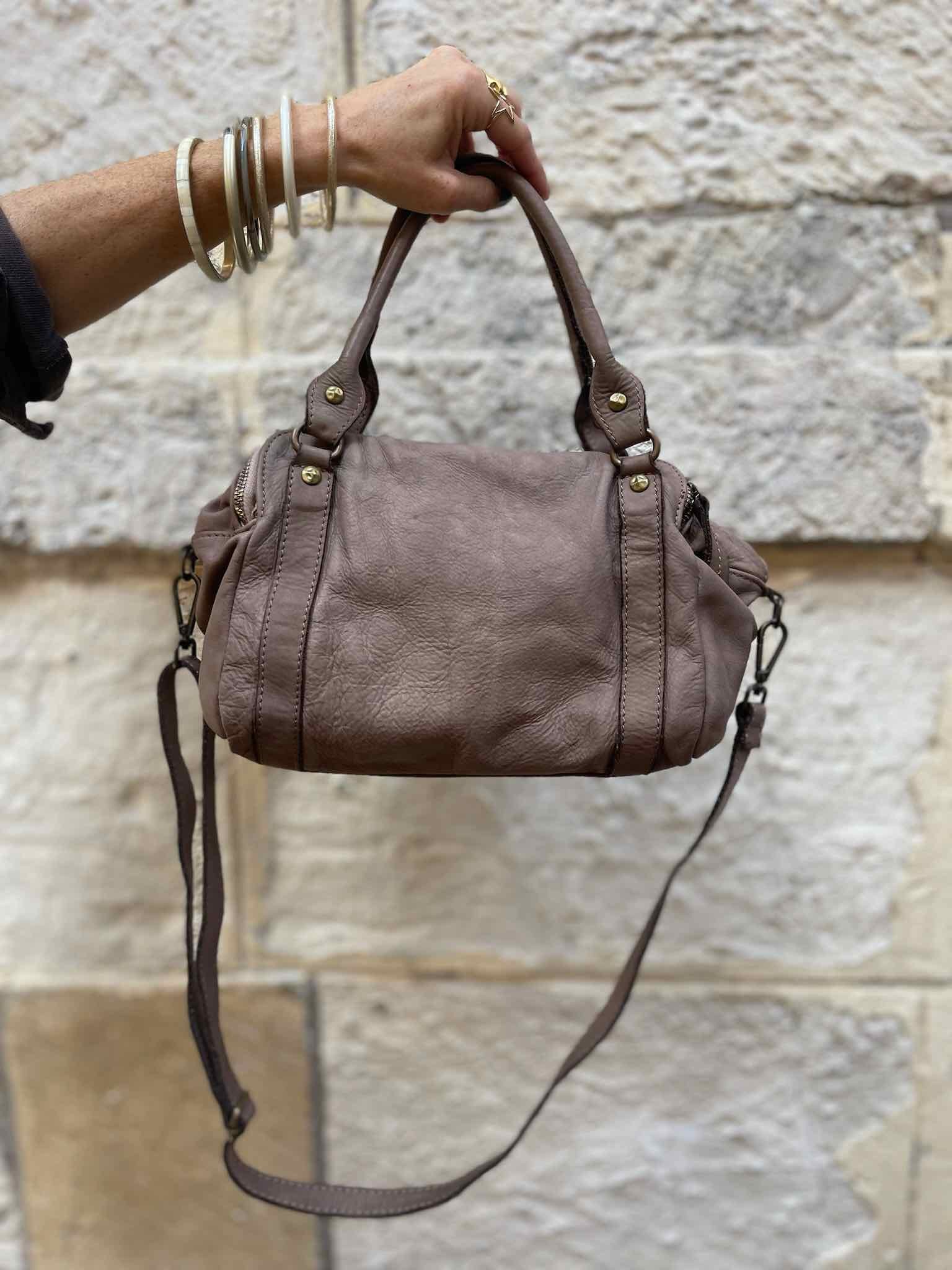 Sac cuir choco