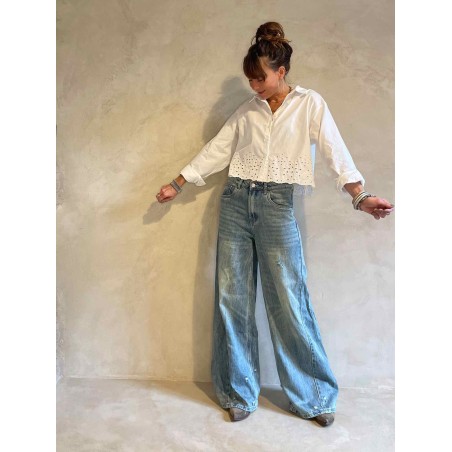 Jean maxi flare denim