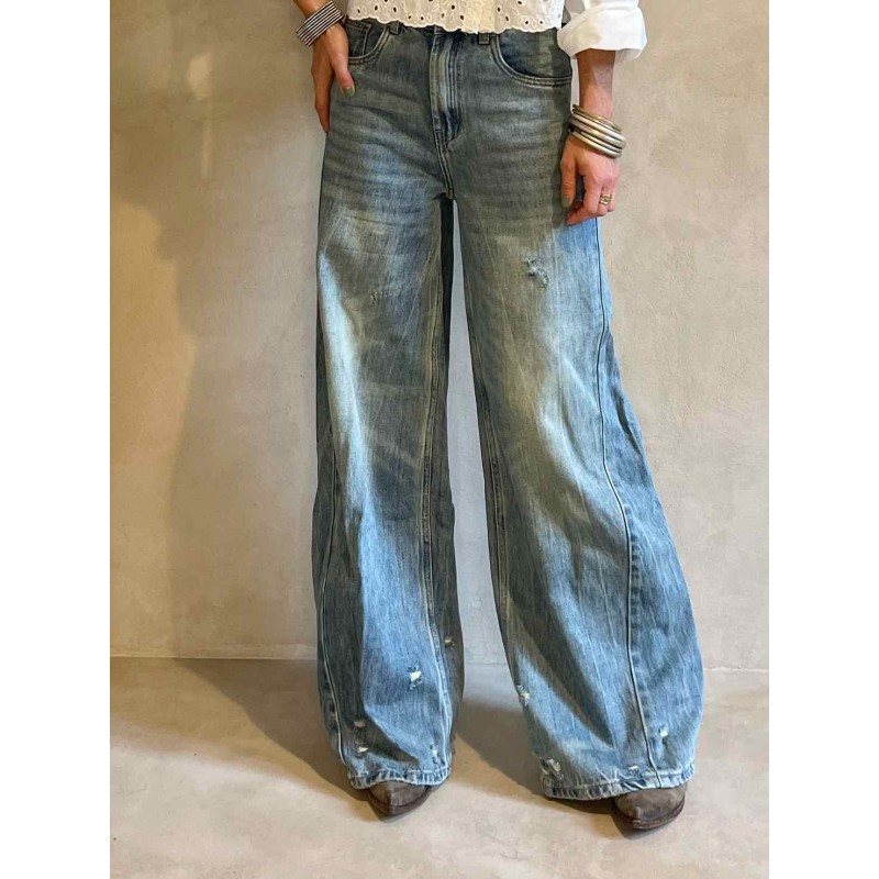 Jean maxi flare denim