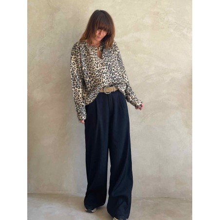 Pantalon pinces noir