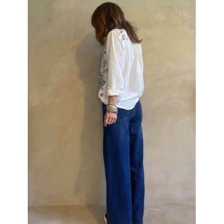 Flare denim brut