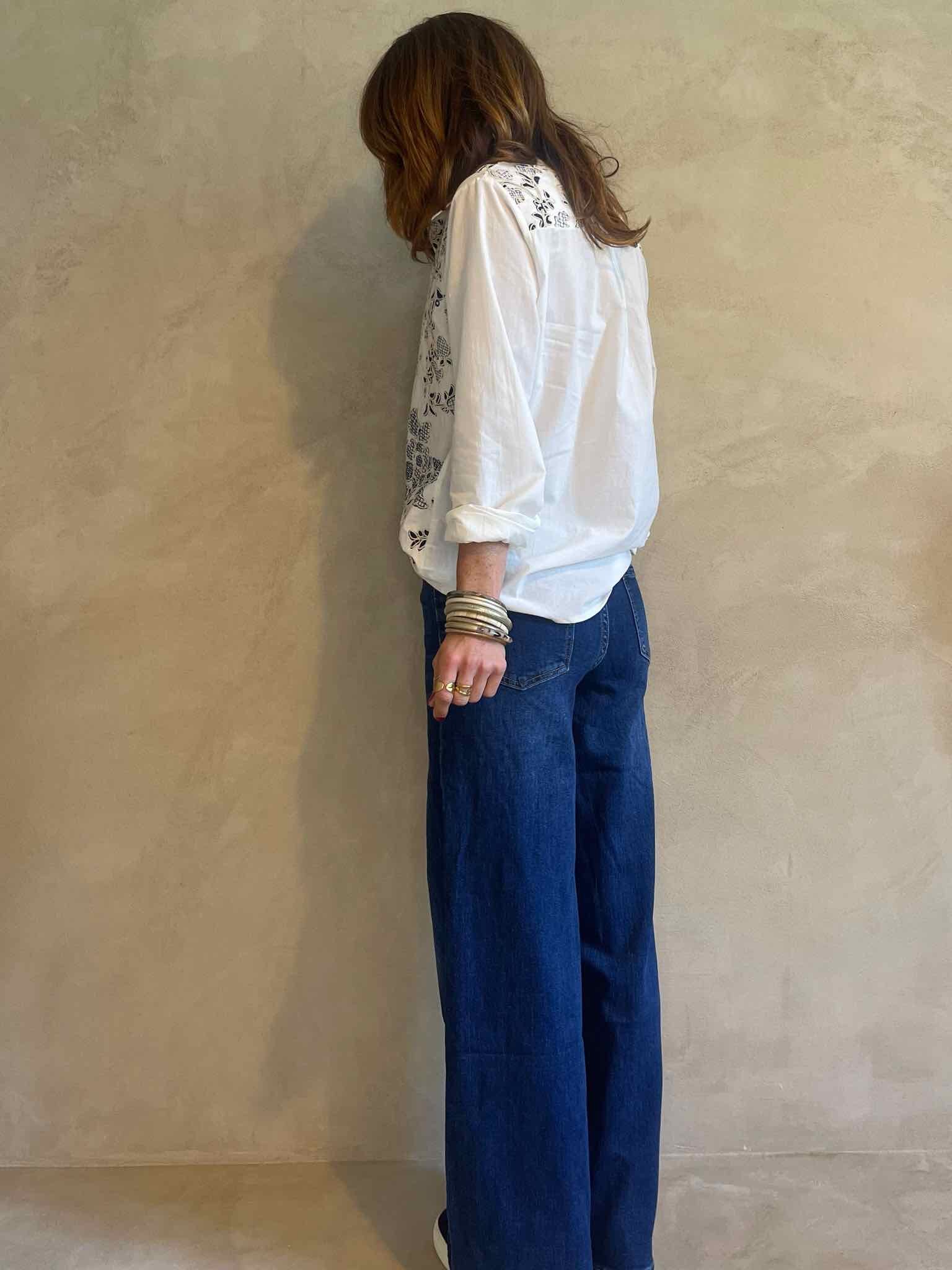 Flare denim brut