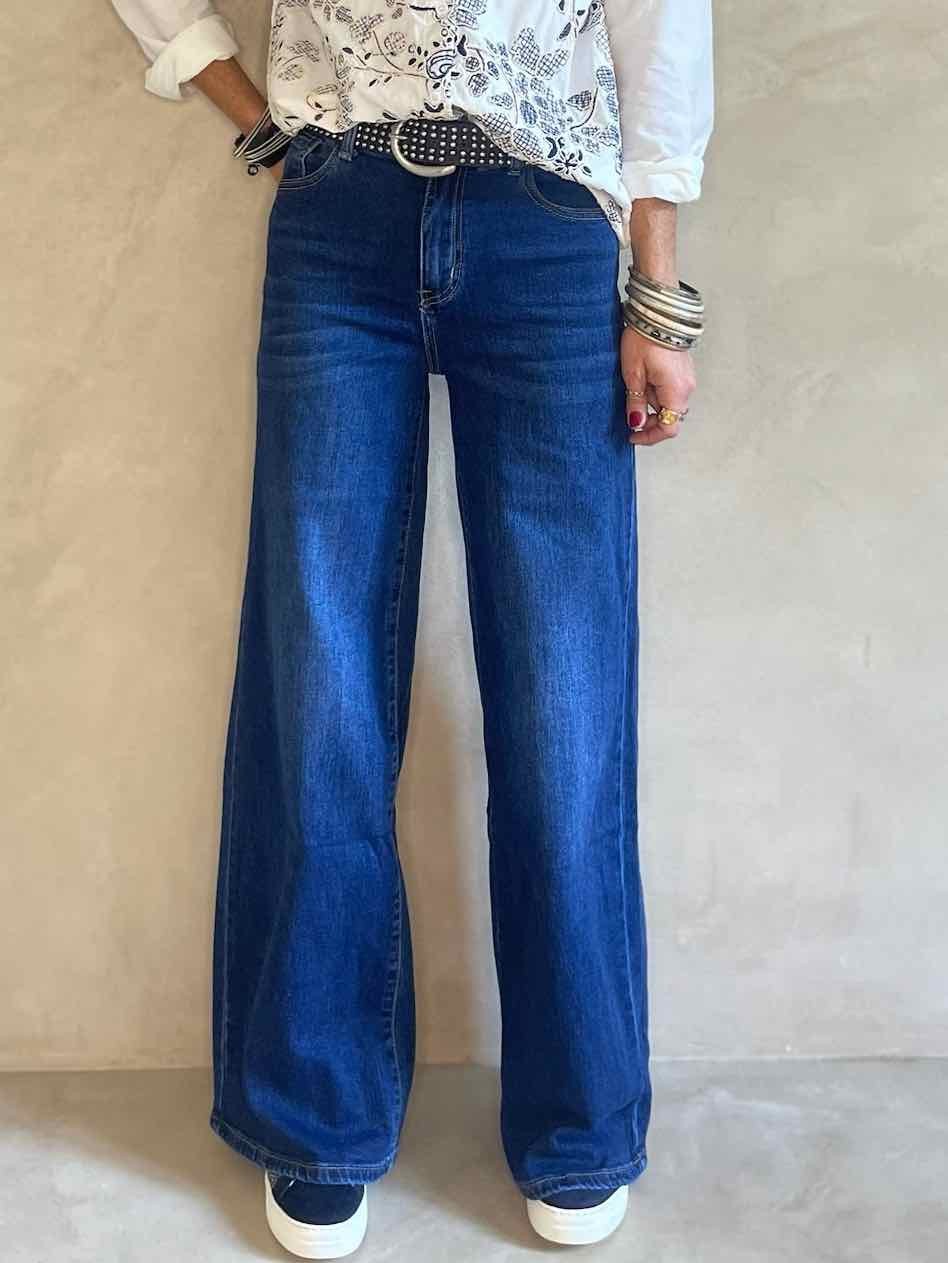 Flare denim brut