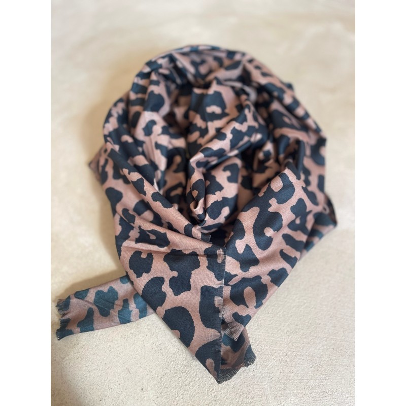 Foulard léo camel