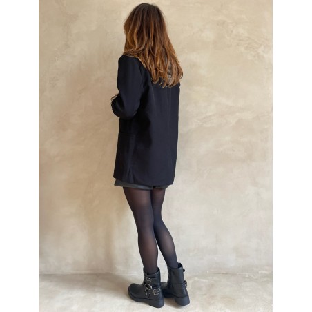 Blazer noir doublure léo