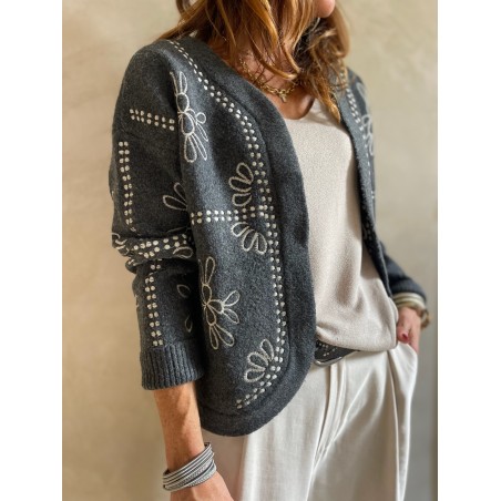 Gilet ultra doux gris