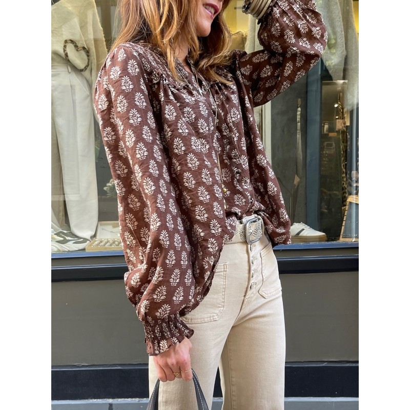 Chemise choco imprimée