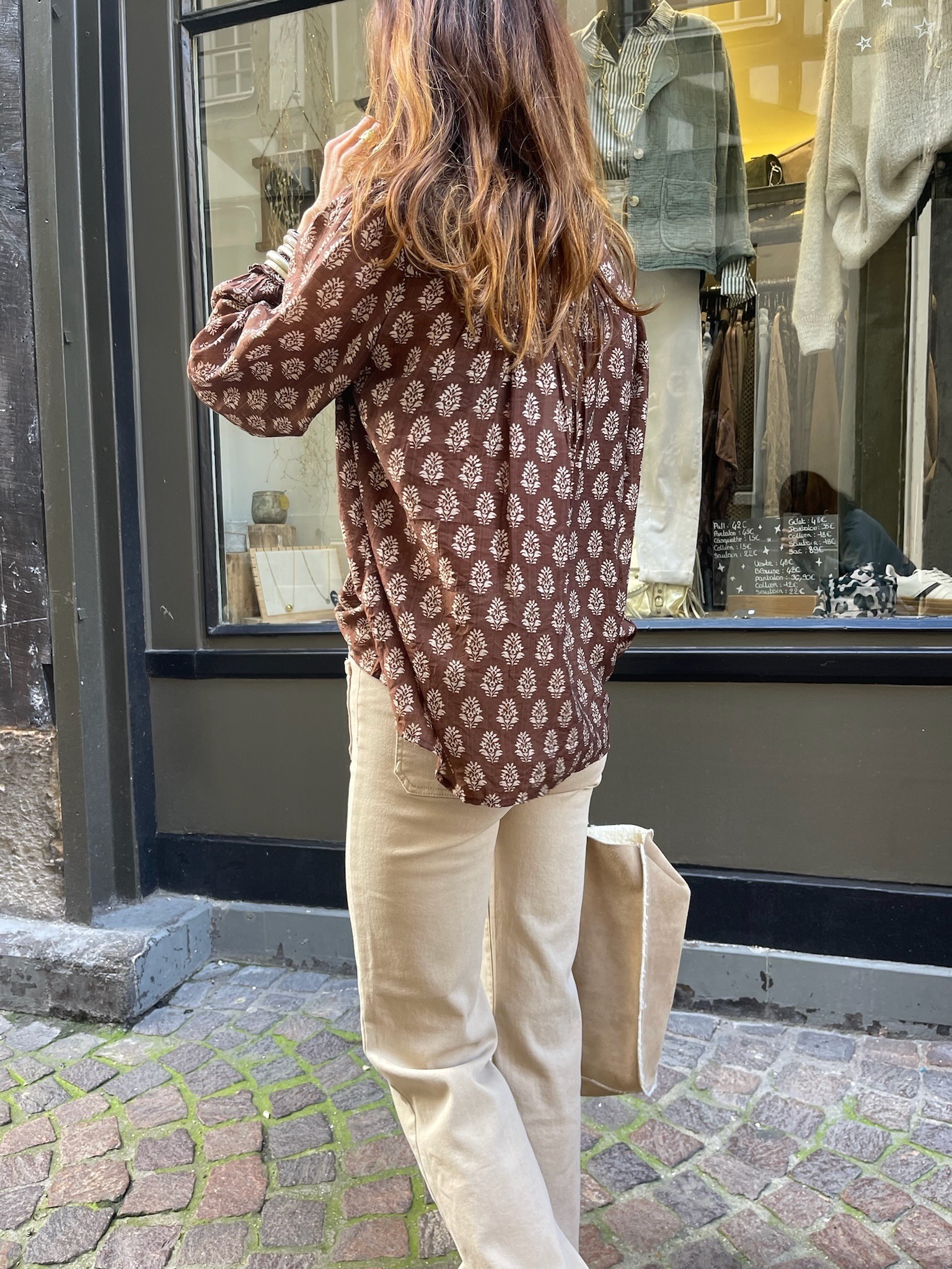 Chemise choco imprimée