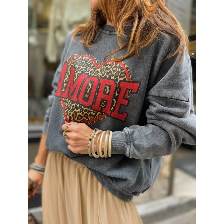 Sweat AMORE rouge