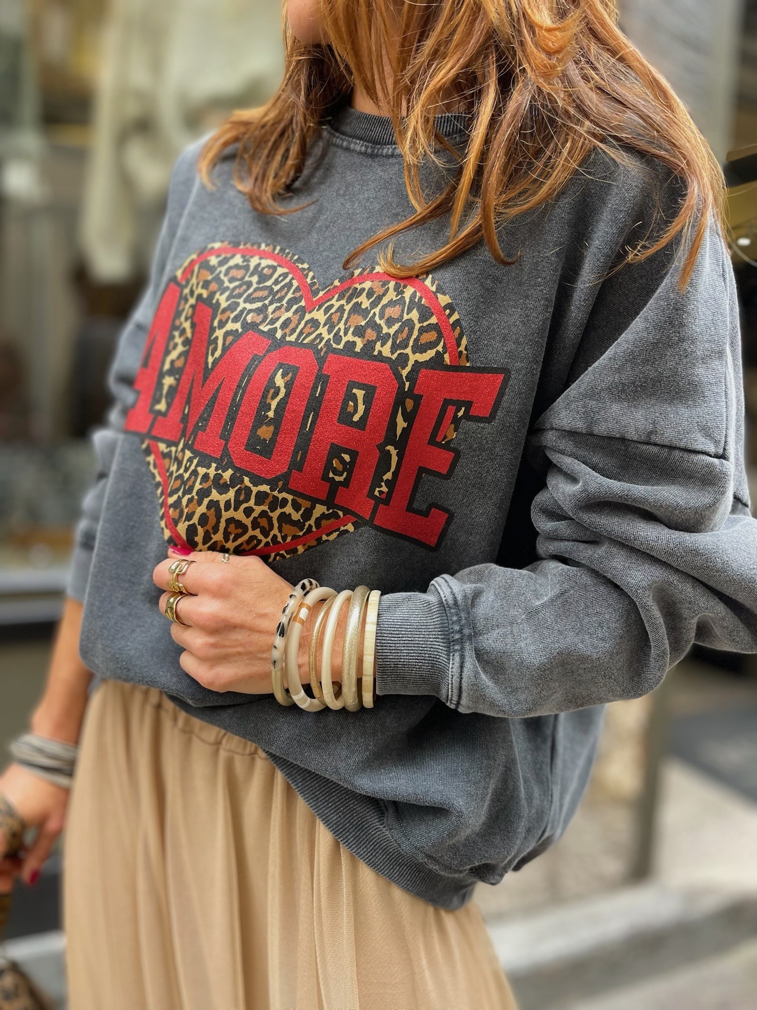 Sweat AMORE rouge