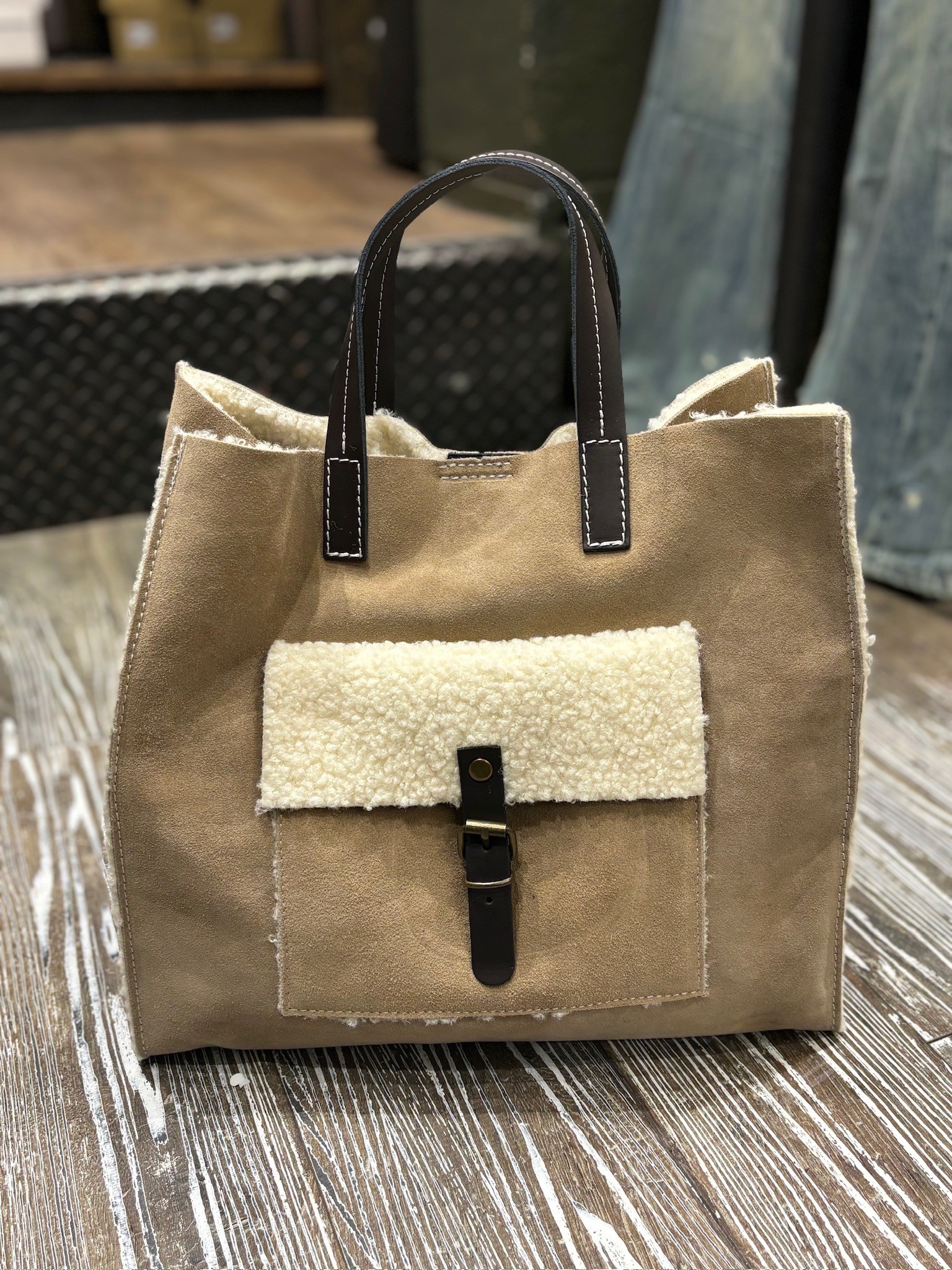 Sac cabas mouton