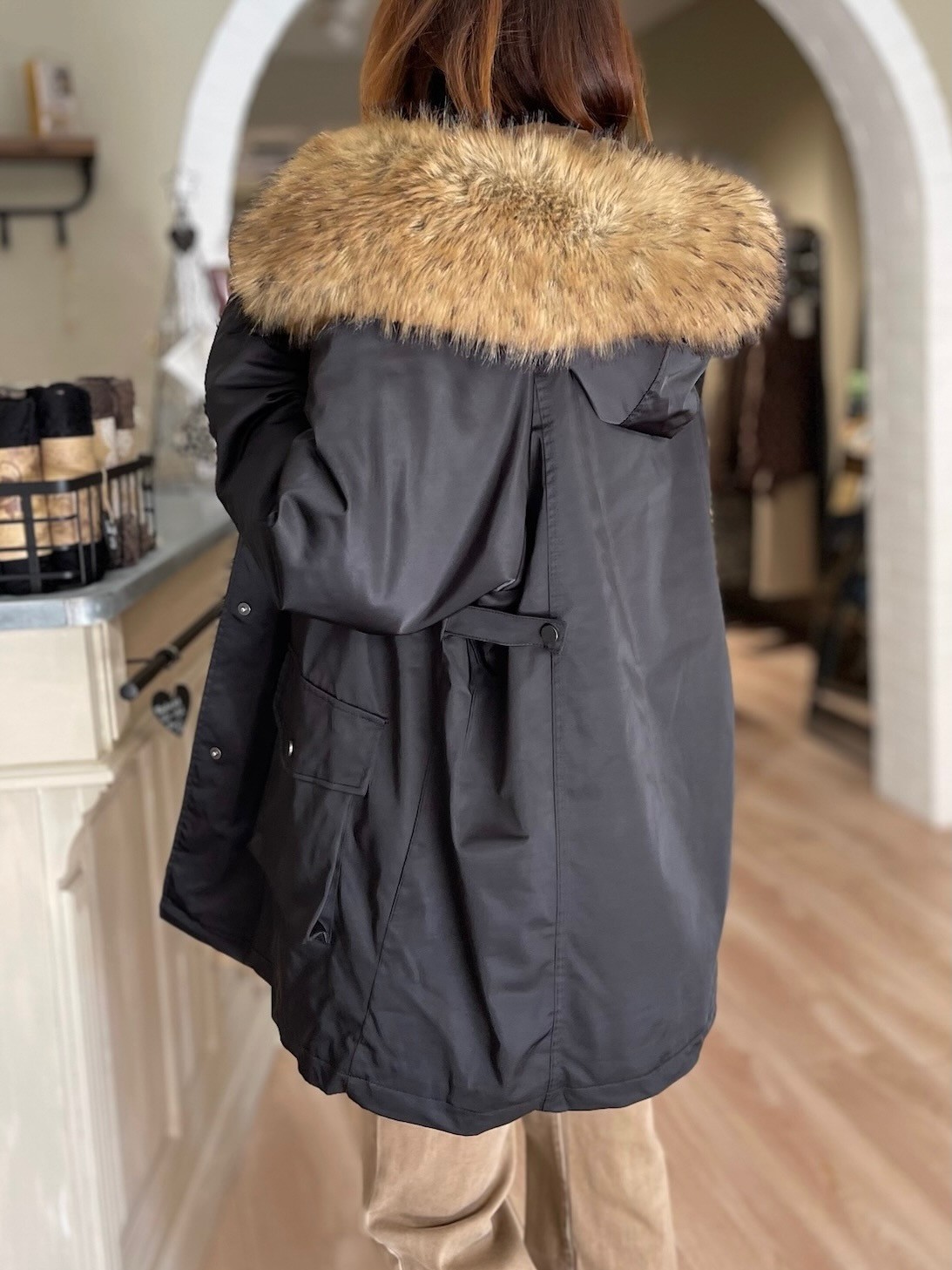 Parka courte noire