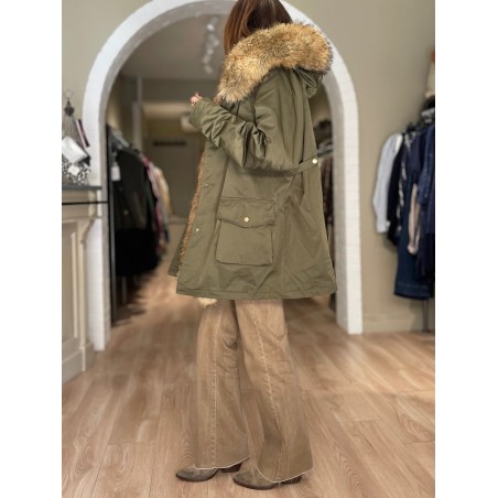 Parka courte kaki