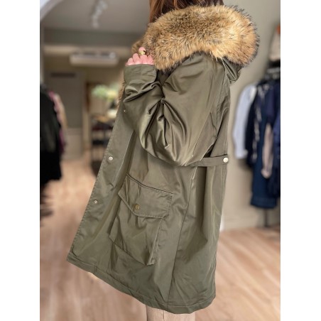 Parka courte kaki