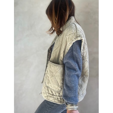 Pull alpaga gris