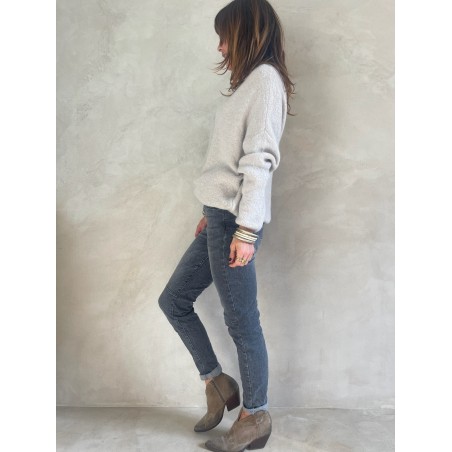 Pull alpaga beige