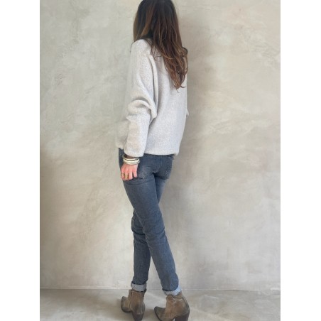 Pull alpaga beige