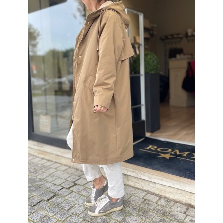 Manteau long camel