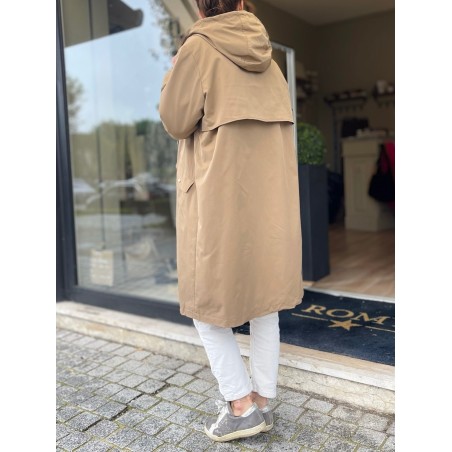 Manteau long camel