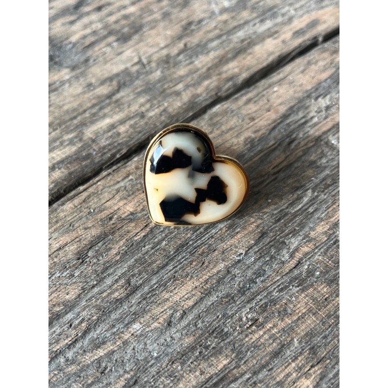 Bague coeur léo