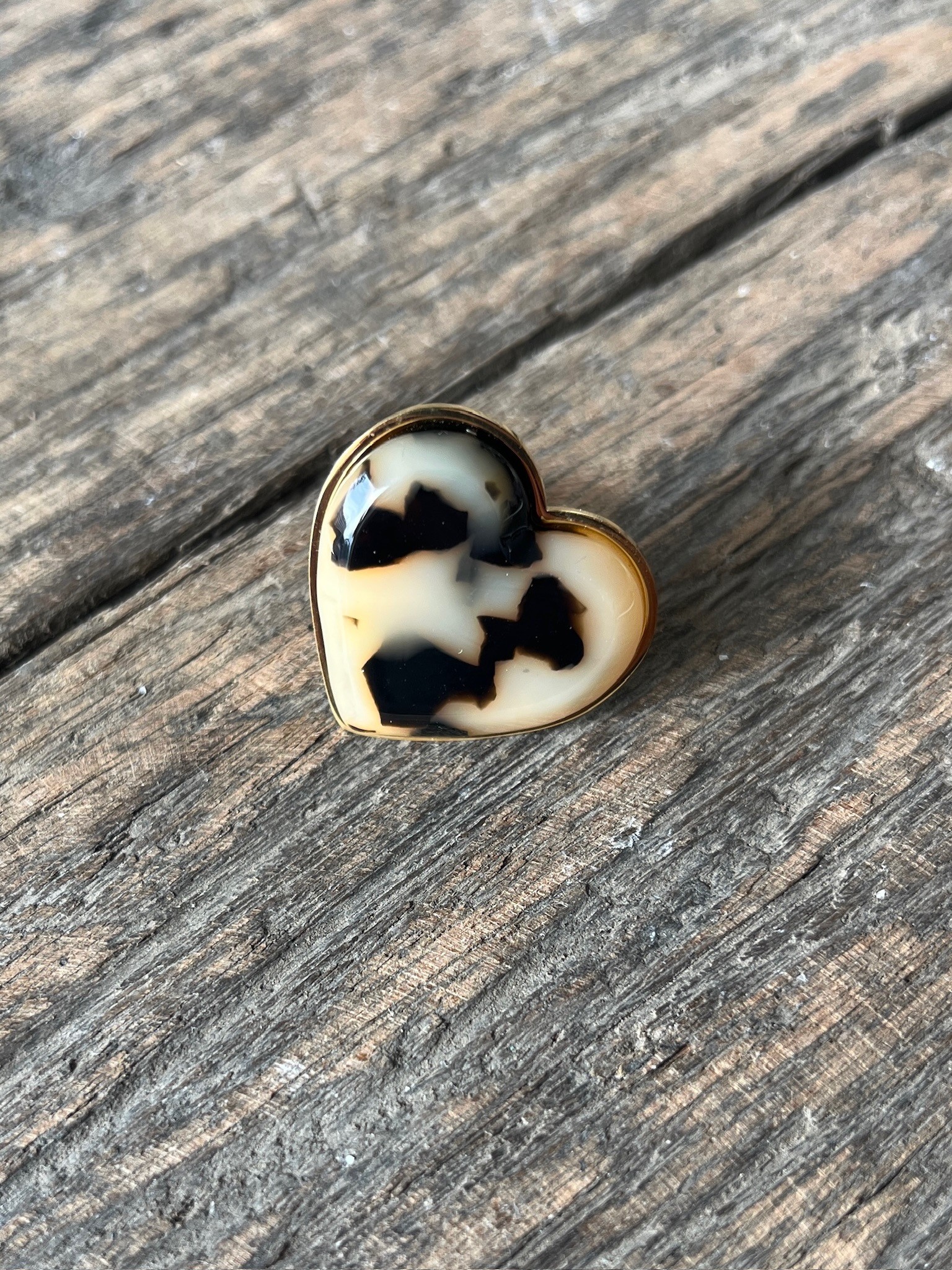 Bague coeur léo