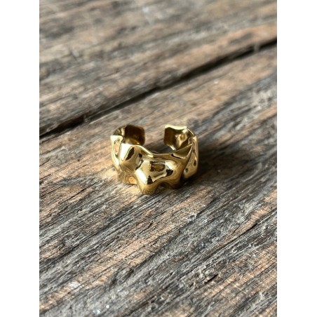 Bague martelée gold