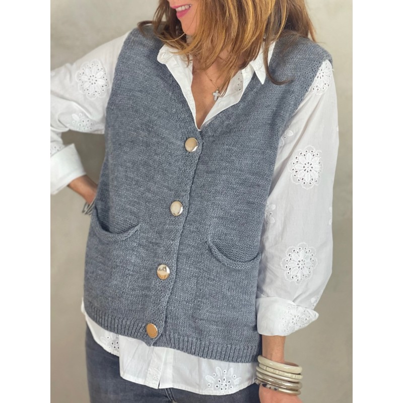 Gilet gris