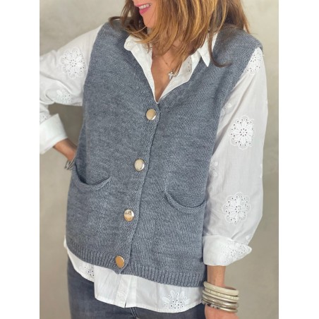 Gilet gris