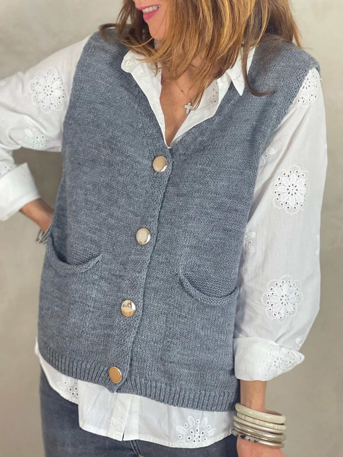 Gilet gris