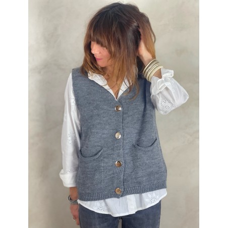 Gilet gris