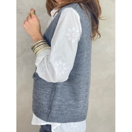 Gilet gris