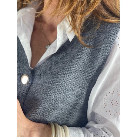 Gilet gris