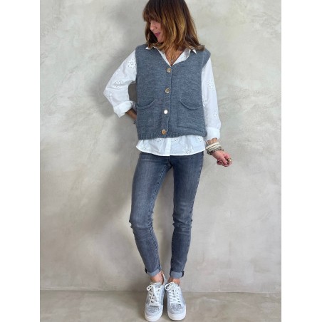 Gilet gris