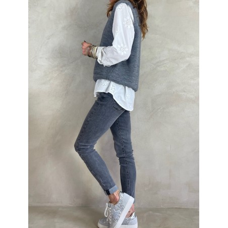 Gilet gris