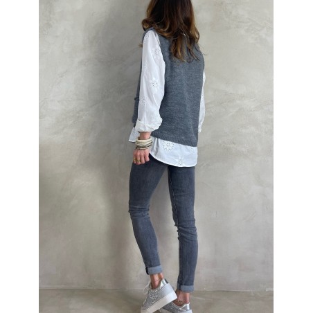 Gilet gris