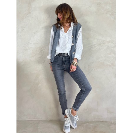 Gilet gris