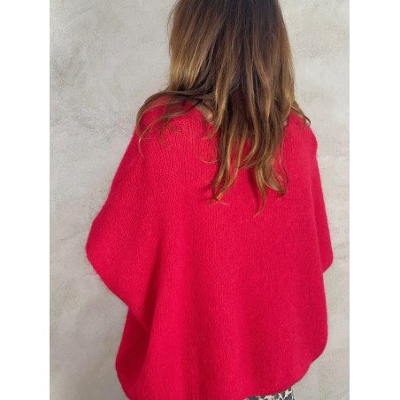 Pull manches courtes rouge