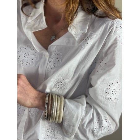 Chemise broderie blanche