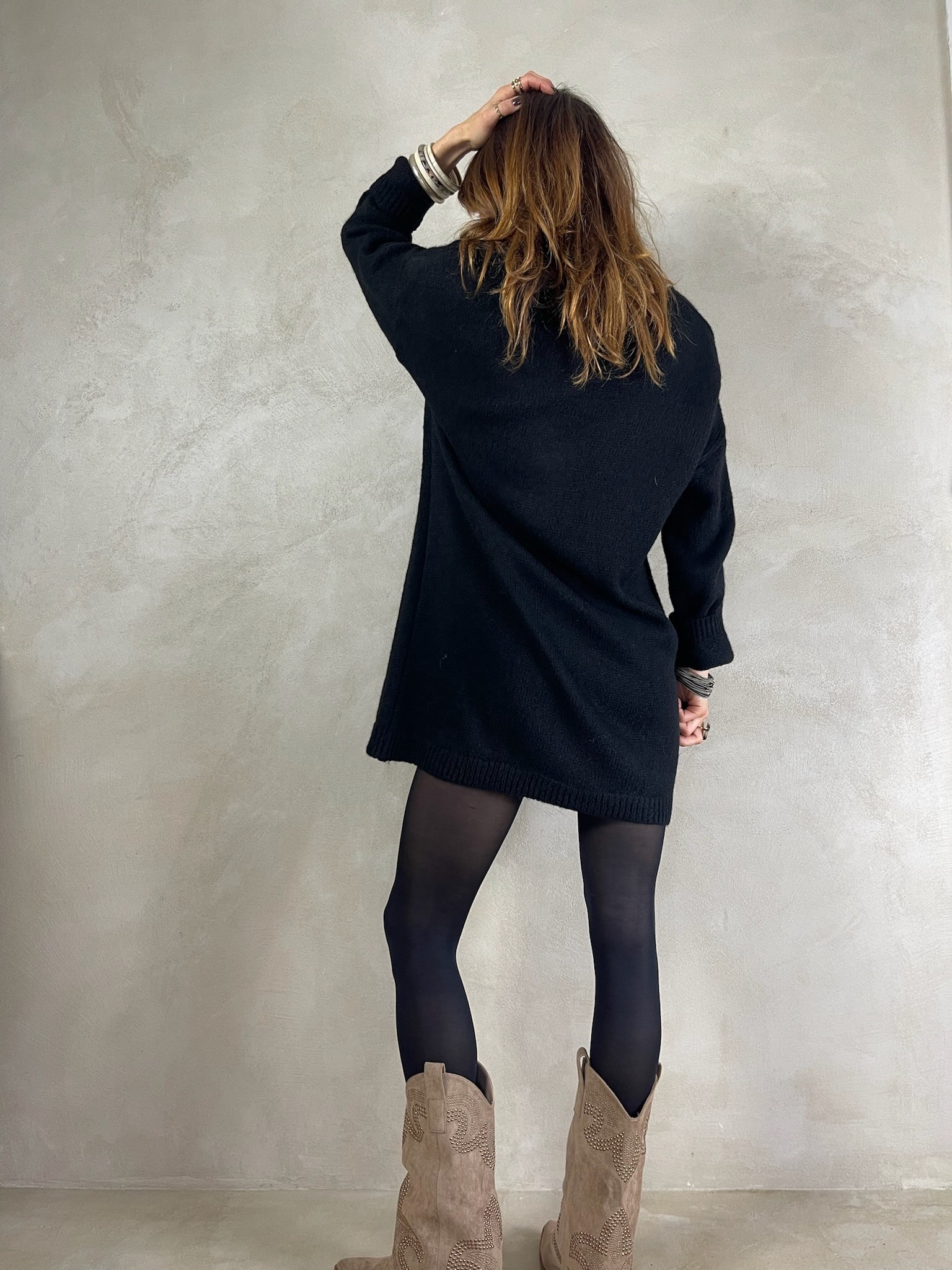 Robe pull noire