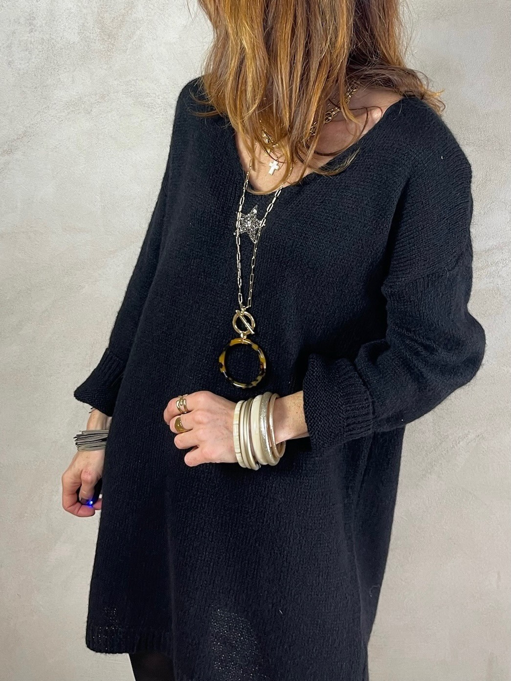 Robe pull noire