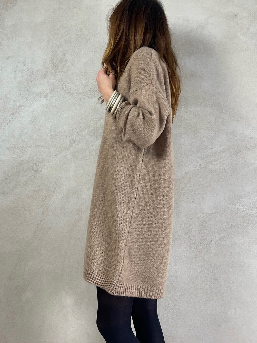 Robe pull camel